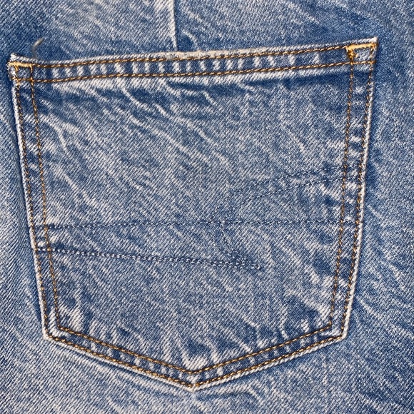 NWT American Eagle Outfitters Denim Micro Mini Super Hi-Rise A-Line Skirt size 0 - Picture 6 of 13